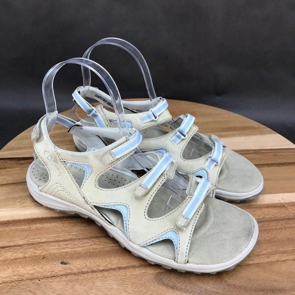 Columbia Women's Sandals - Cream and Light Blue